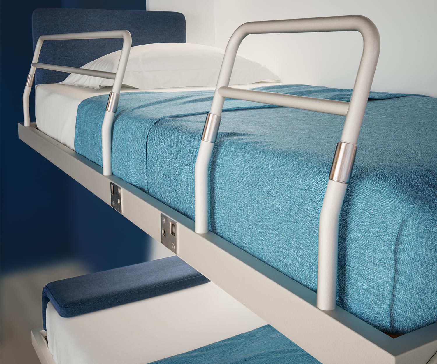 Clei Letto a castello di design sicuro Kali Duo per la camera dei bambini Clei Letto a castello di design sicuro Kali Duo per la camera dei bambini