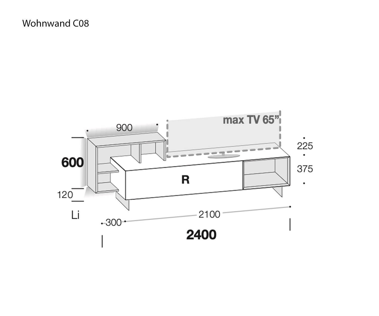Livitalia Pensile C08 Schizzo Dimensioni Dimensioni Dimensioni Livitalia Pensile C08 Schizzo Dimensioni Dimensioni Dimensioni