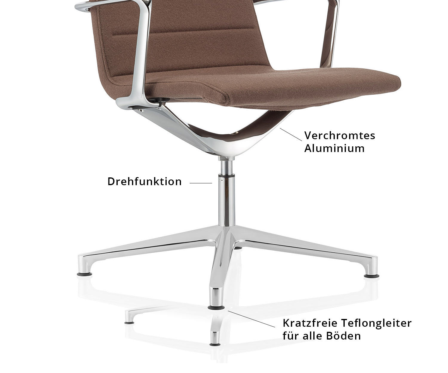 ICF Sedia da ufficio di design Valea Lounge Funzioni del telaio ICF Sedia da ufficio di design Valea Lounge Funzioni del telaio