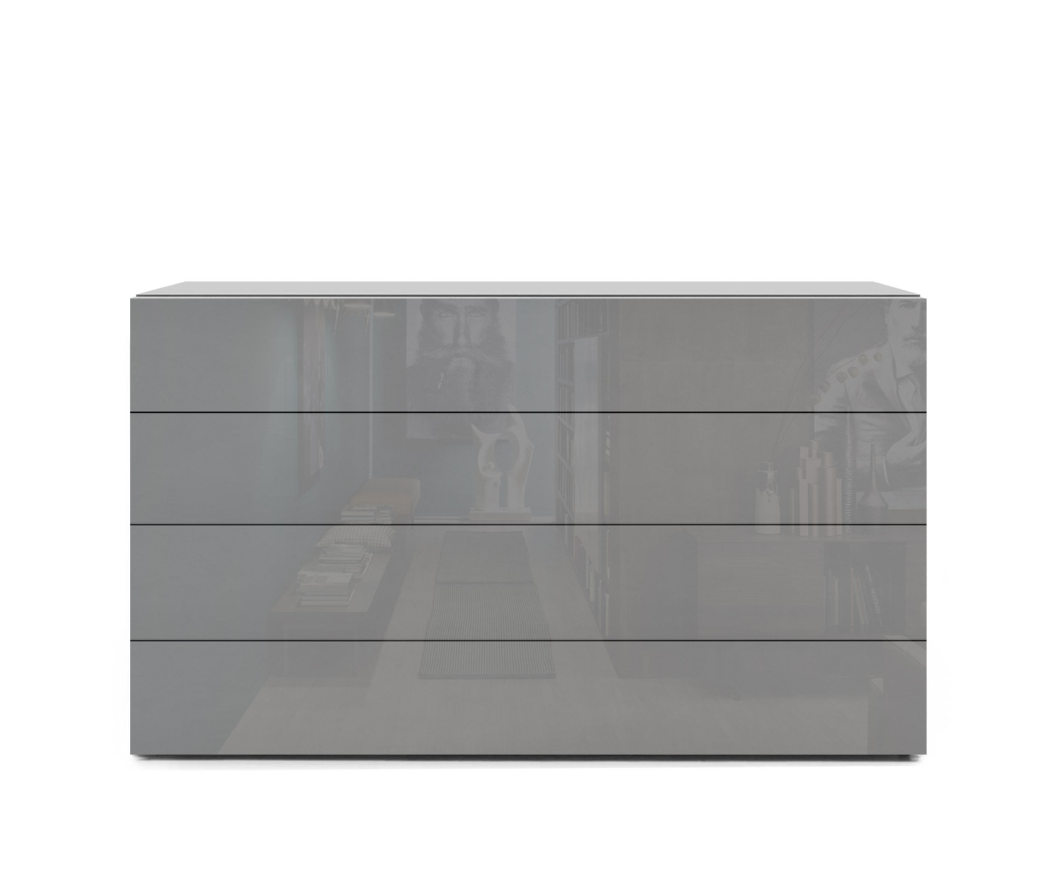 Novamobili Cassettiera Easy 4 posti B108 grigio chiaro430 Novamobili Cassettiera Easy 4 posti B108 grigio chiaro430