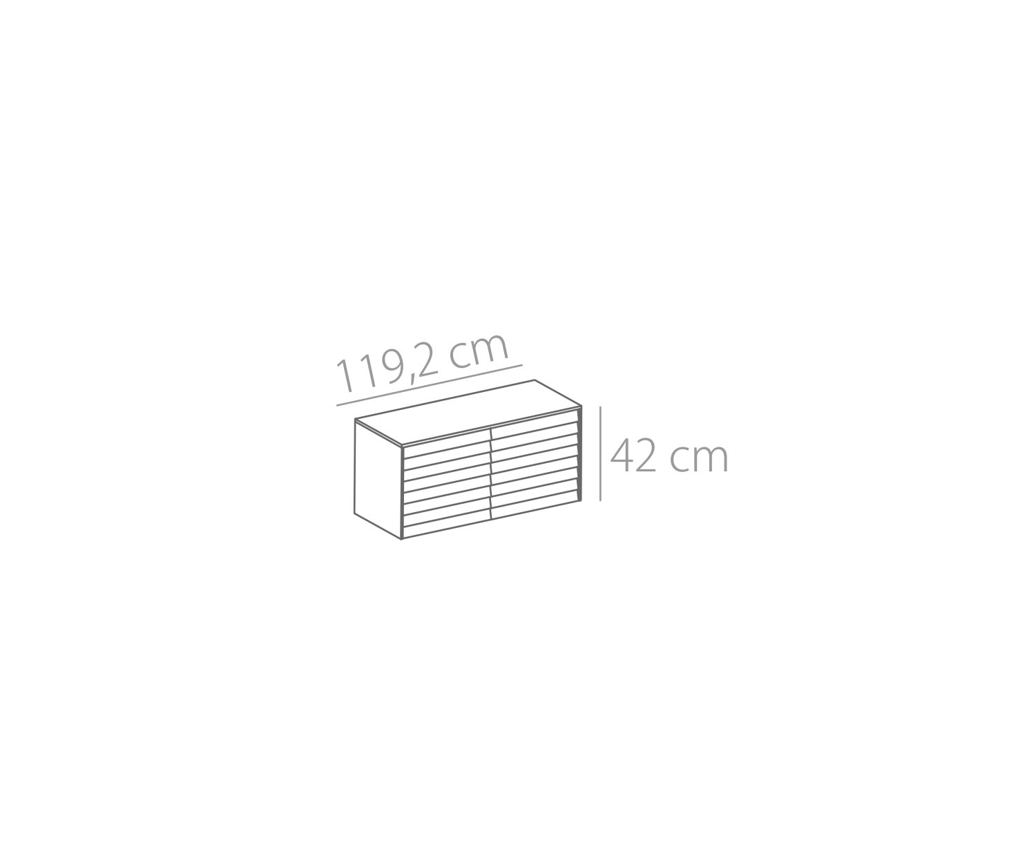 Punt Piano della credenza Sussex B119 schizzo Punt Piano della credenza Sussex B119 schizzo