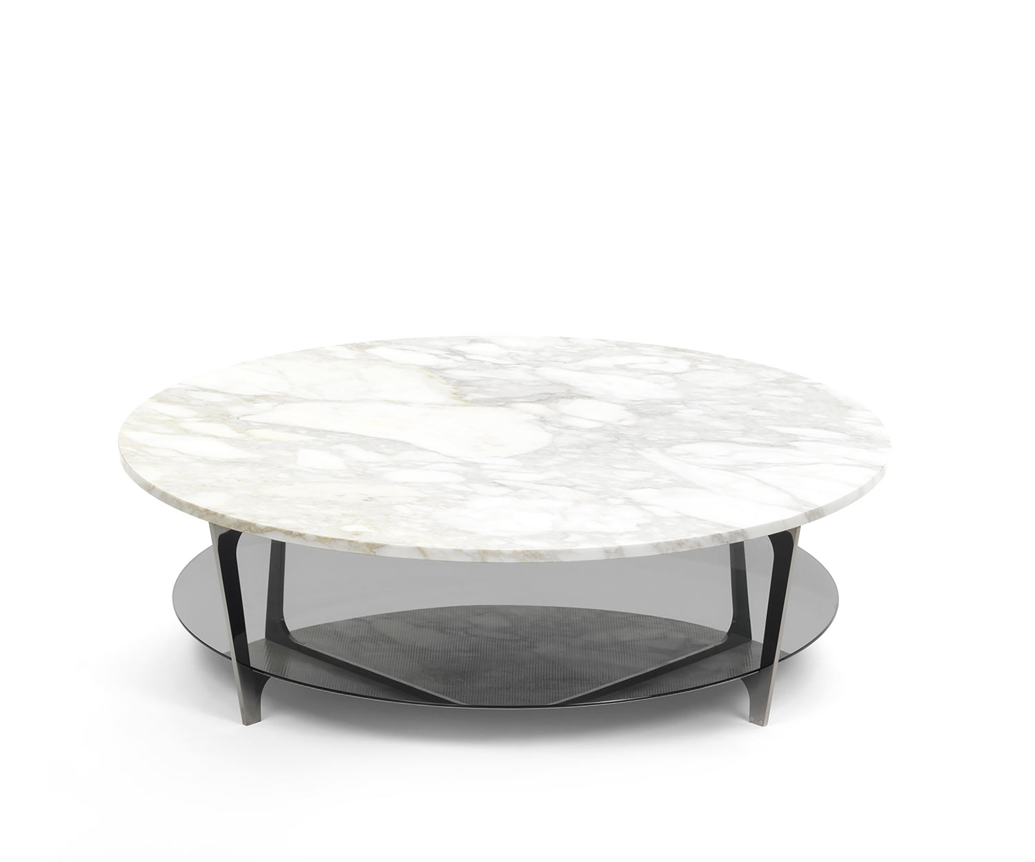 Esclusivo tavolino di design Marelli Tab in marmo di Carrara