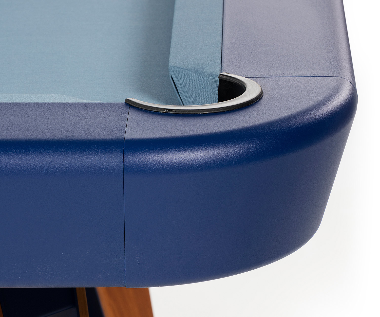 Tavolo diagonale angolare per il gioco del biliardo da RS Barcelona copertura blu vernice blu Tavolo diagonale angolare per il gioco del biliardo da RS Barcelona copertura blu vernice blu