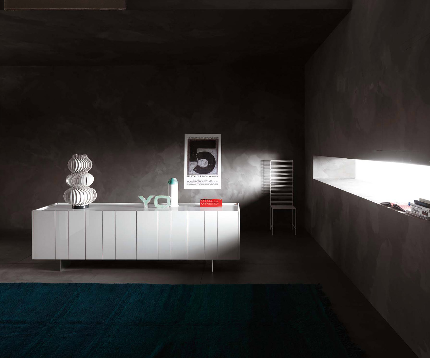 Alta qualità Novamobili Credenza Stripe 4 ante Alta qualità Novamobili Credenza Stripe 4 ante