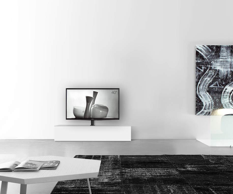 Configuratore di lavagne design con porta TV larghezza base 150 33,5 54,6 centro bianco opaco Configuratore di lavagne design con porta TV larghezza base 150 33,5 54,6 centro bianco opaco