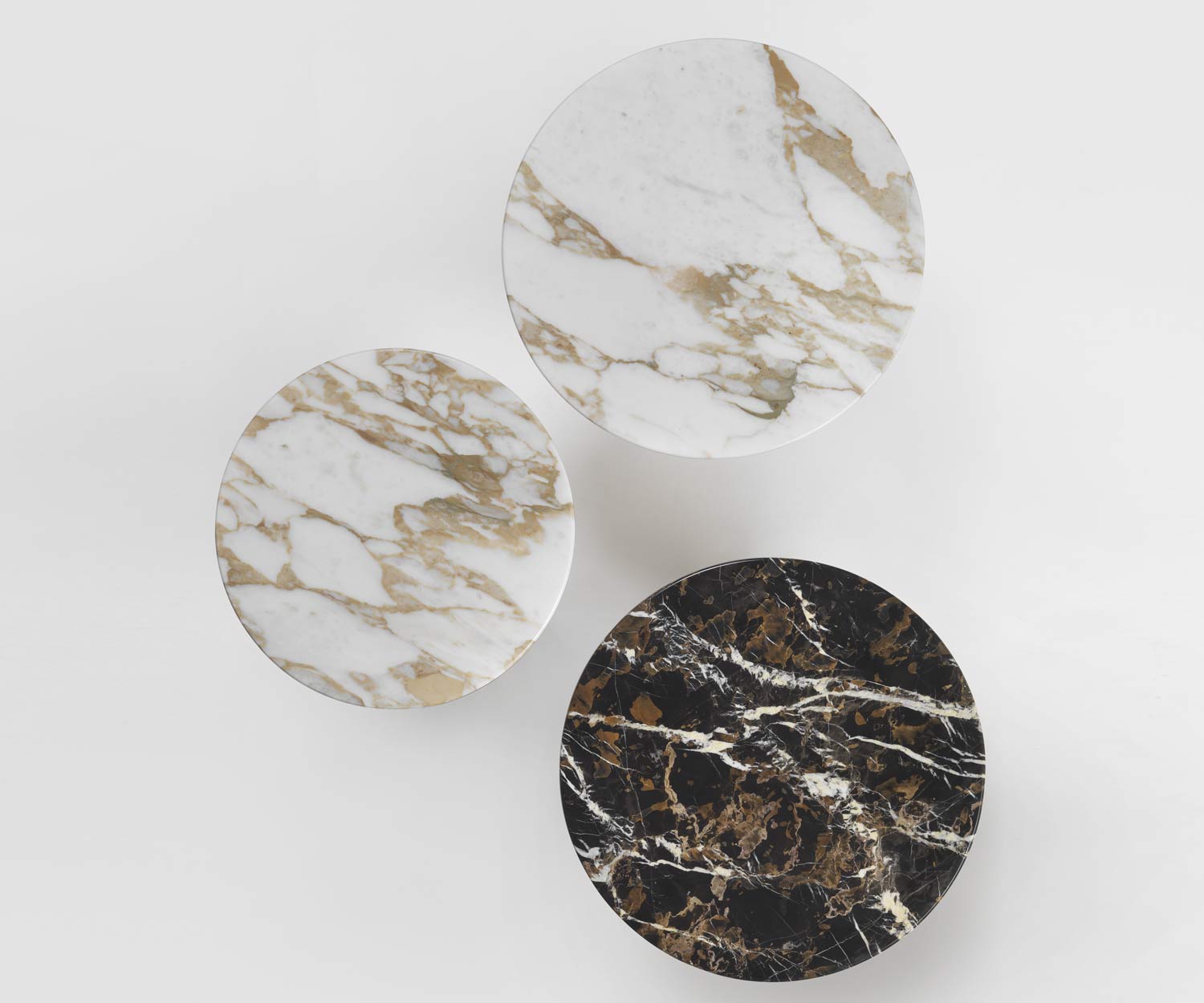 Marelli Tavolino Twig in marmo Calacatta nero e oro