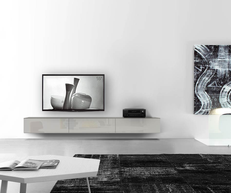 /Muro basso di design B270 H33 5 grigio chiaro lucido /Muro basso di design B270 H33 5 grigio chiaro lucido