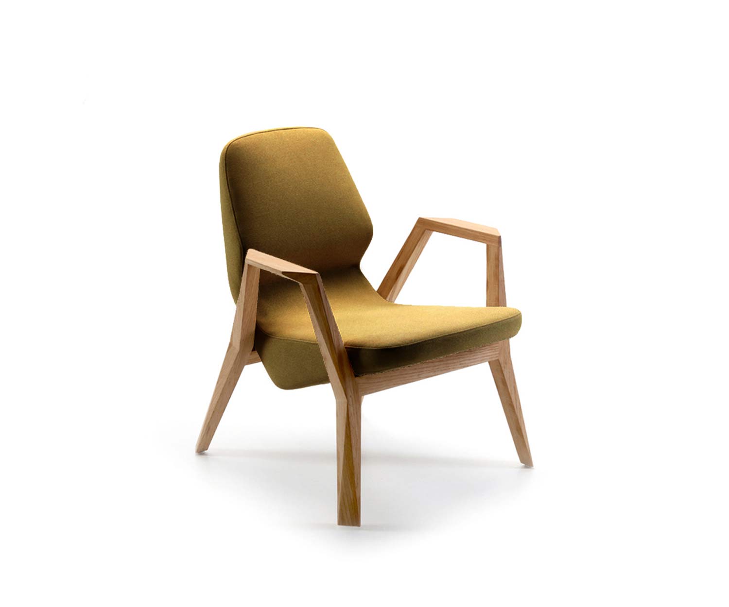 Poltrona design rivestimento giallo Atlas461 Poltrona design rivestimento giallo Atlas461