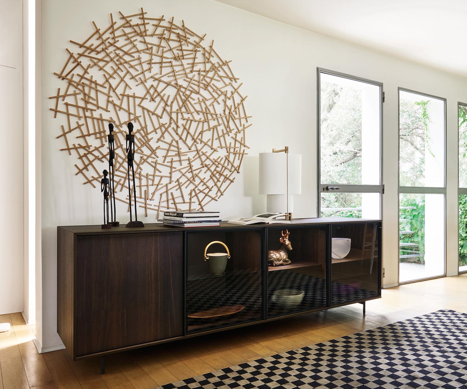 Esclusiva Livitalia Credenza di design Scrigno in rovere marrone Esclusiva Livitalia Credenza di design Scrigno in rovere marrone