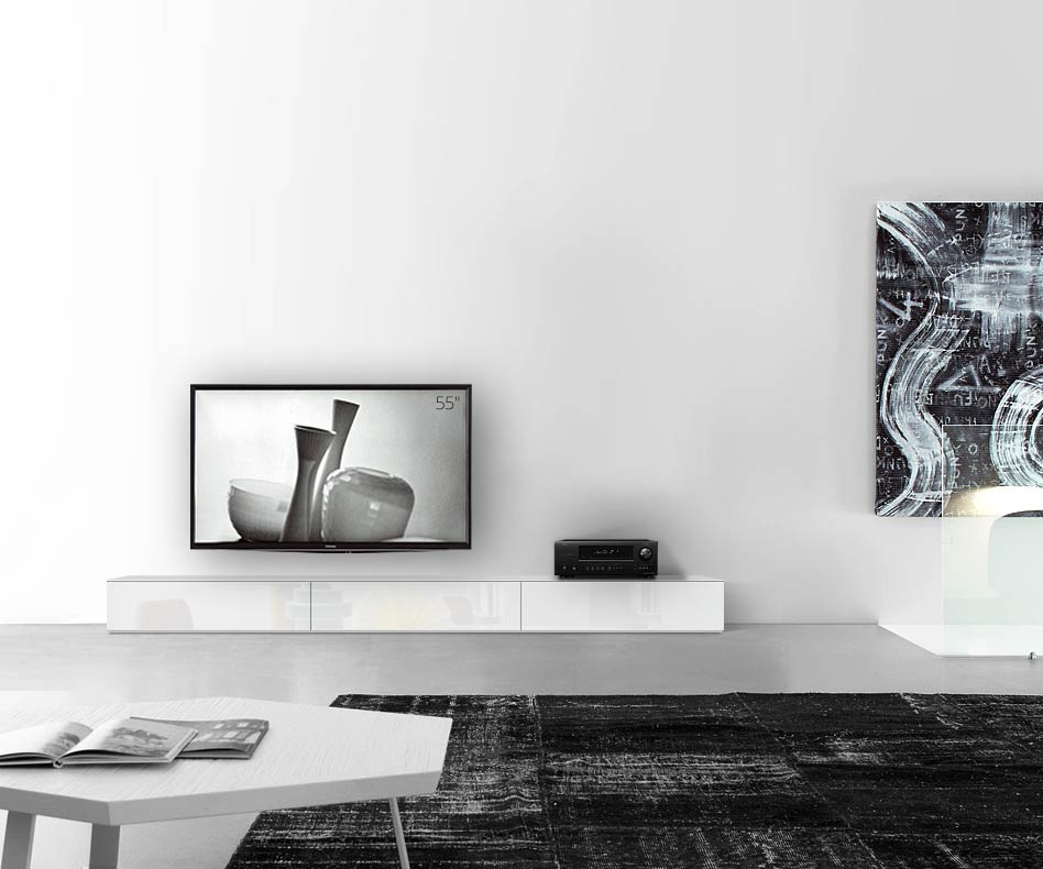 /Piano ribassato di design B270 H27 bianco lucido /Piano ribassato di design B270 H27 bianco lucido