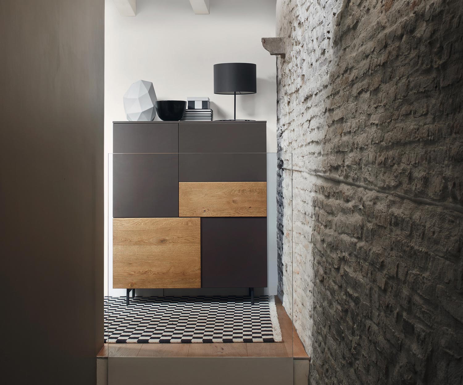 Esclusivo Livitalia Design Credenza Incontro con cassetti e ante senza maniglie Esclusivo Livitalia Design Credenza Incontro con cassetti e ante senza maniglie