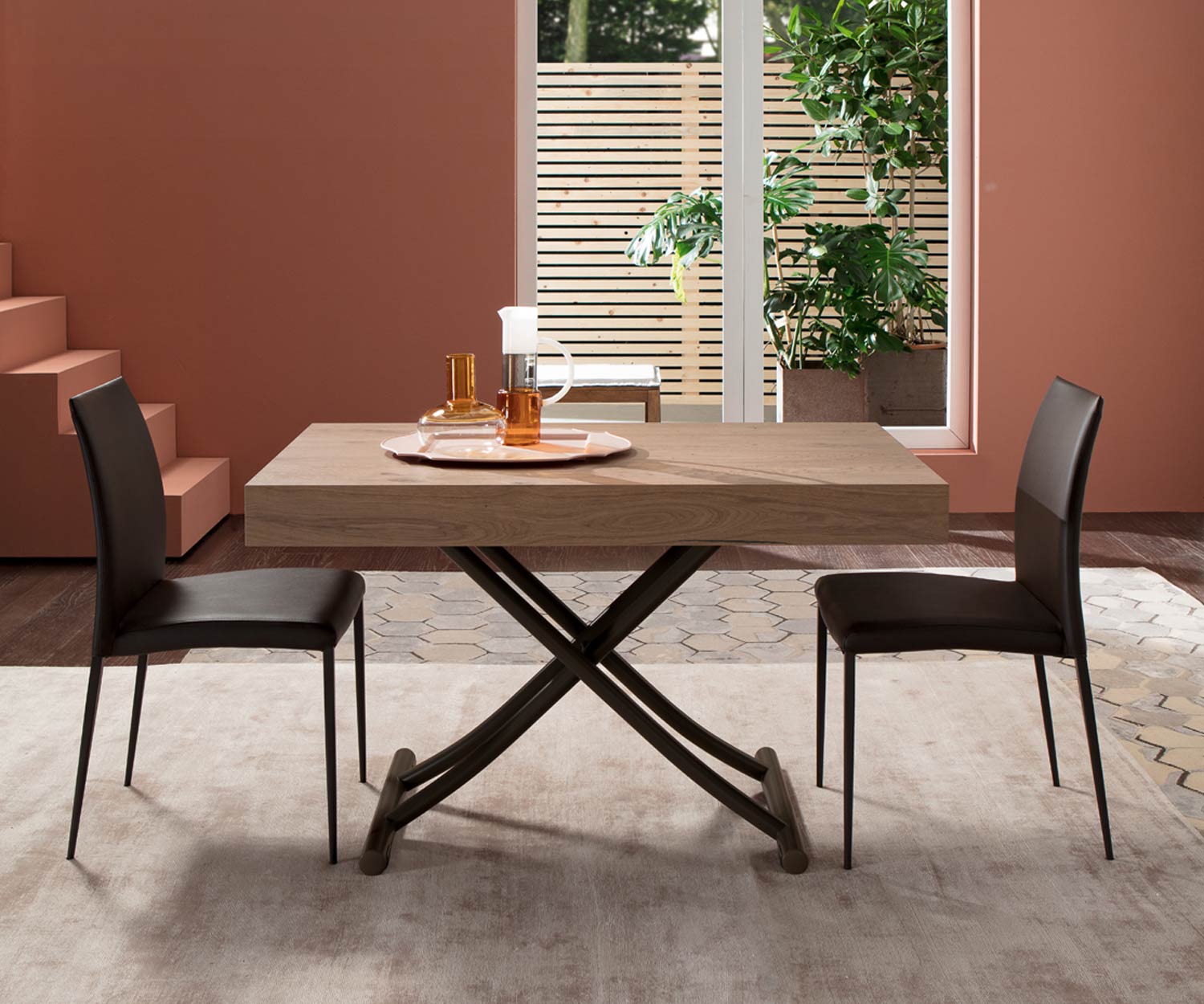 Ozzio Tavolo Newood T123 legno PZ 93 rovere naturale regolabile in altezza Ozzio Tavolo Newood T123 legno PZ 93 rovere naturale regolabile in altezza