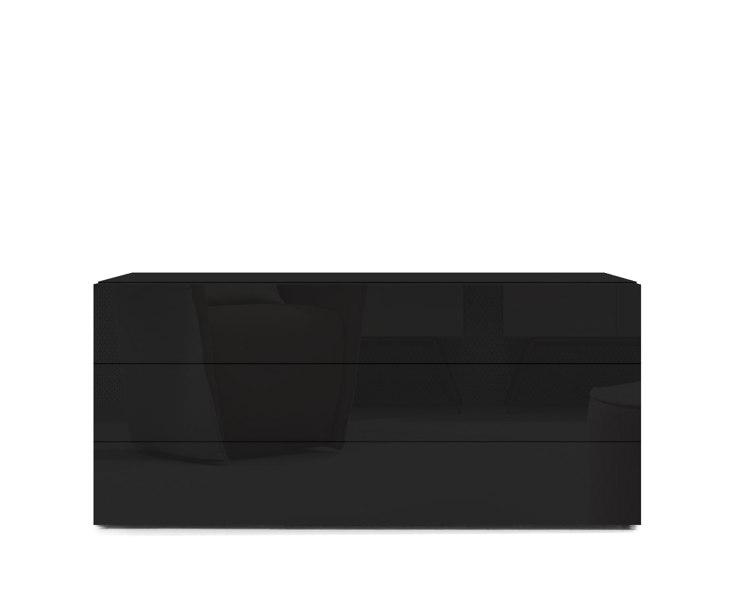 Novamobili Cassettiera Easy 3 posti L108cm nero418 Novamobili Cassettiera Easy 3 posti L108cm nero418