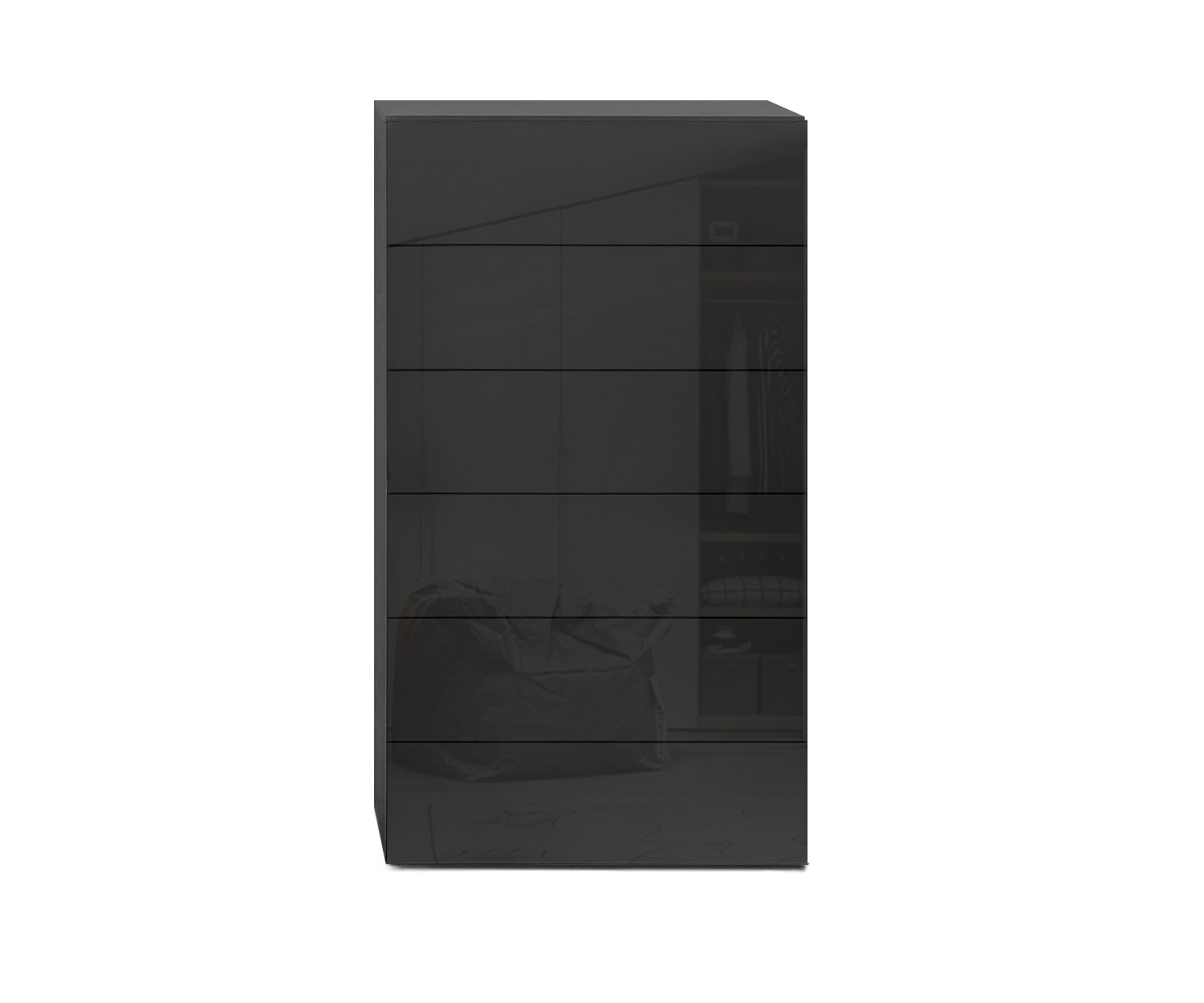 Novamobili Cassettiera Easy 6 posti B54 nero418 Novamobili Cassettiera Easy 6 posti B54 nero418