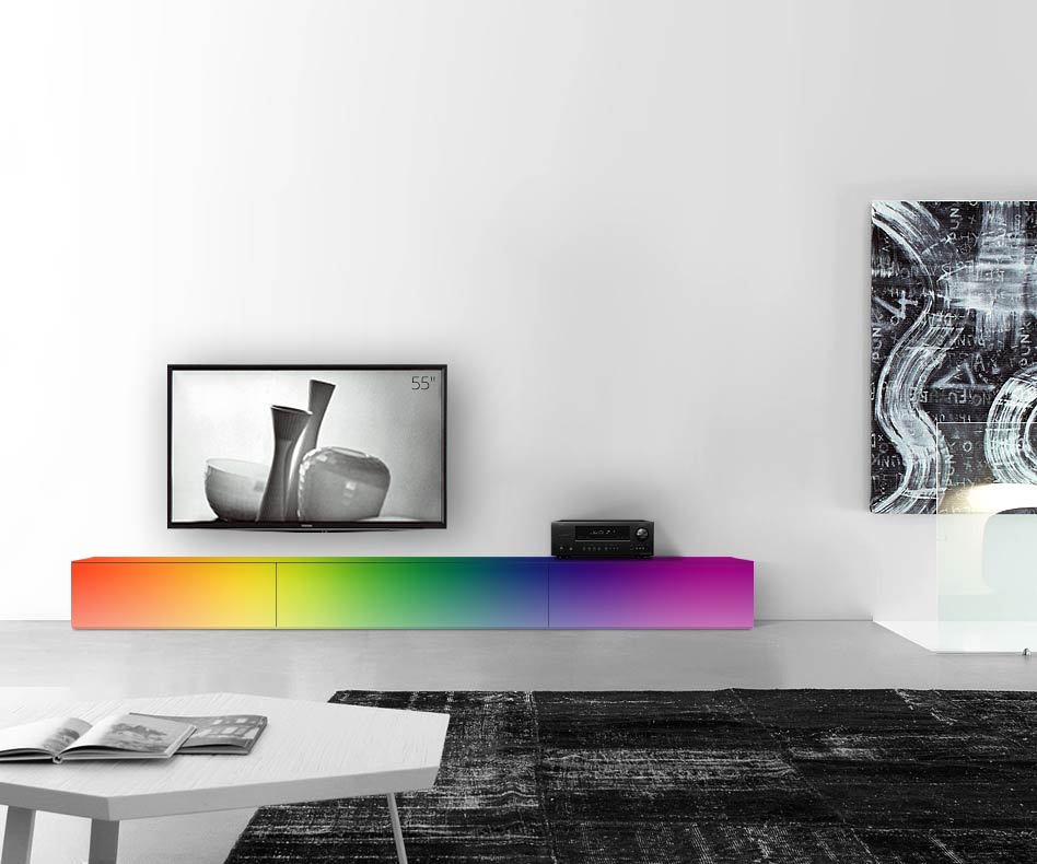 /Base per lavagna design L300 H35 RAL opaco /Base per lavagna design L300 H35 RAL opaco