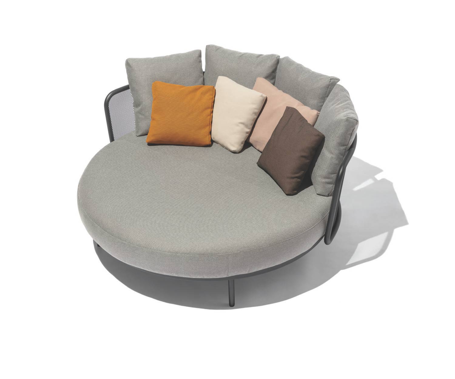 Todus Lettino da giorno Baza Round Design Giardino Veranda Terrazza Balcone Larghezza 170 cm Todus Lettino da giorno Baza Round Design Giardino Veranda Terrazza Balcone Larghezza 170 cm