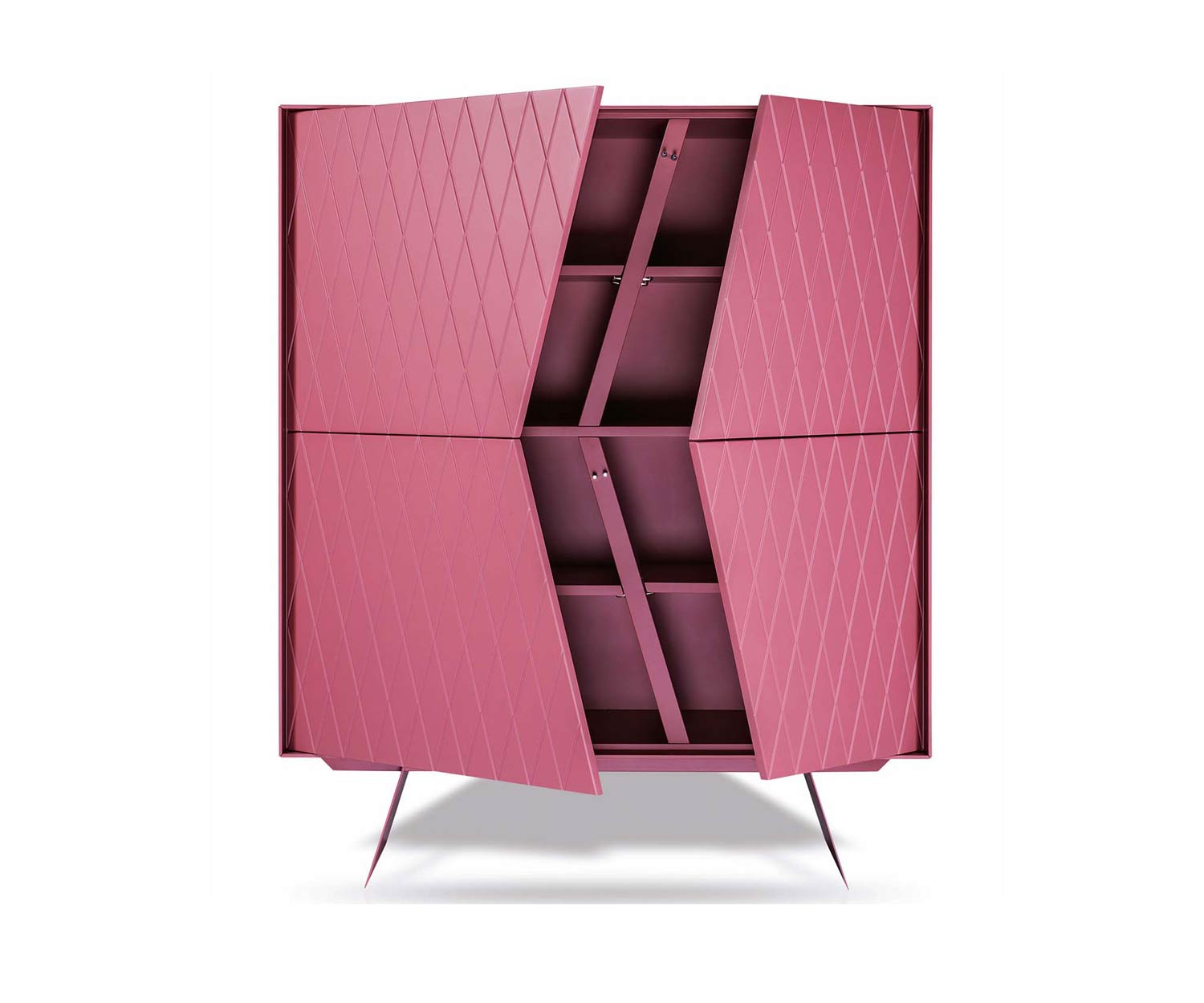 Moderno al2 design highboard e klipse 009 in rosa Moderno al2 design highboard e klipse 009 in rosa