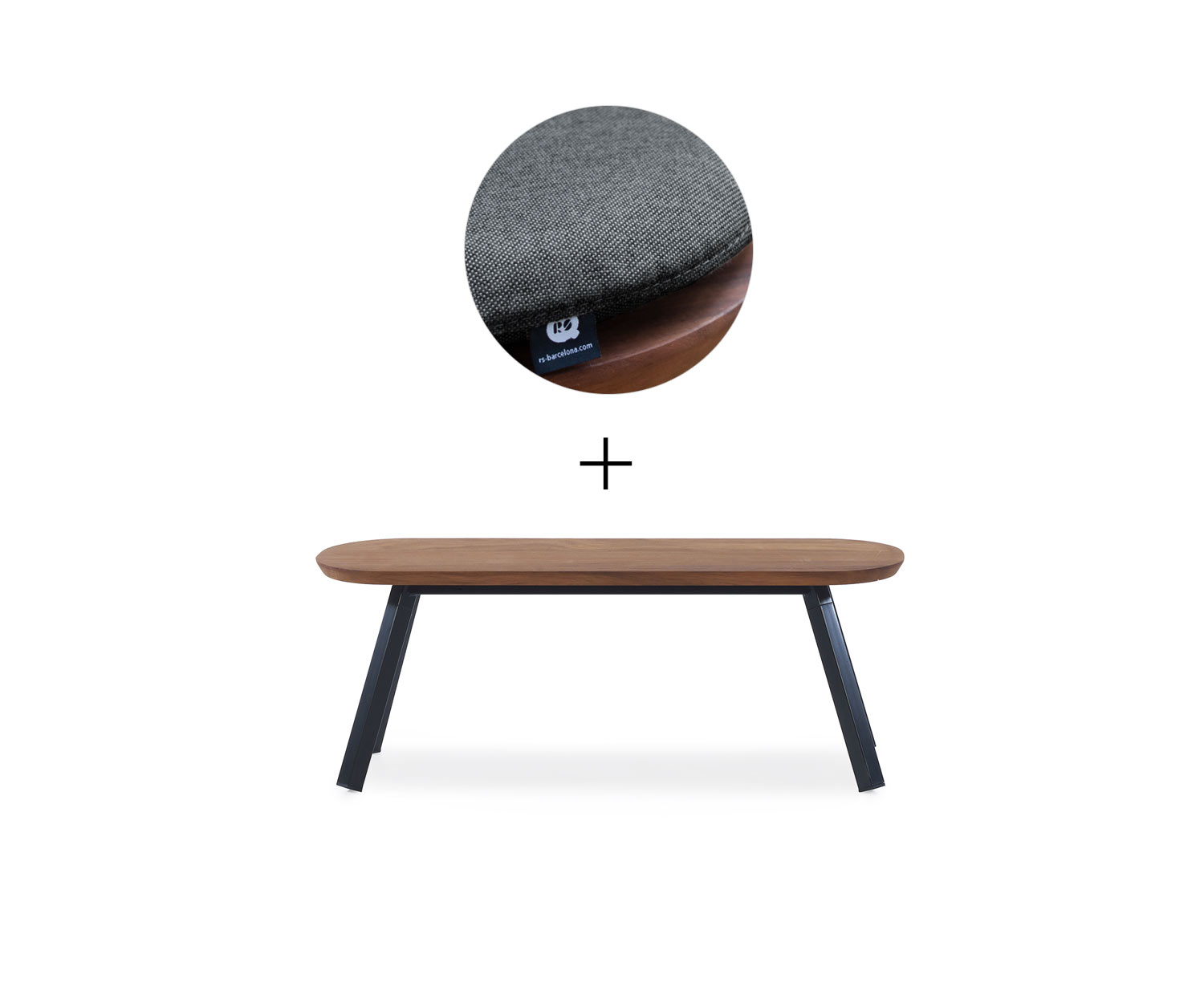 RS Barcelona Ping Pong Bench Nero 2x L120 cm Nero Outdoor RS Barcelona Ping Pong Bench Nero 2x L120 cm Nero Outdoor