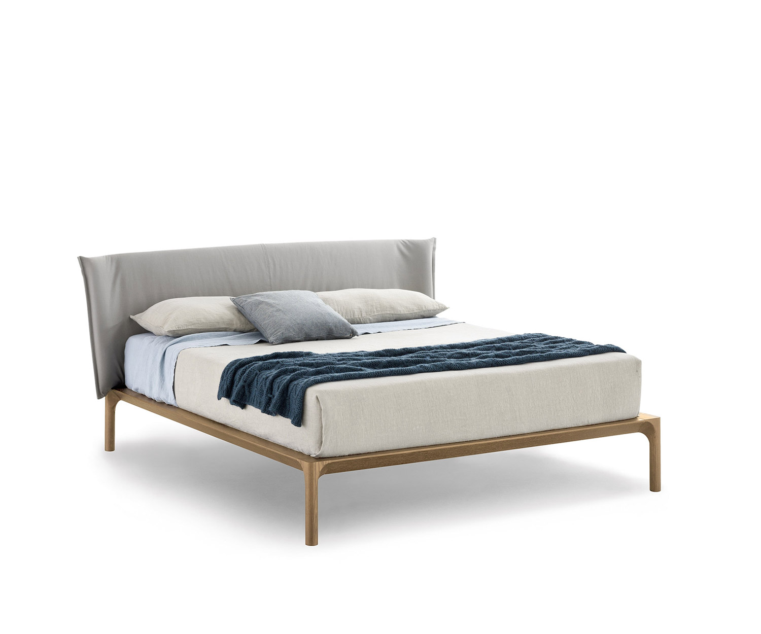 Novamobili Letto di design in legno Letto Park rovere chiaro Novamobili Letto di design in legno Letto Park rovere chiaro