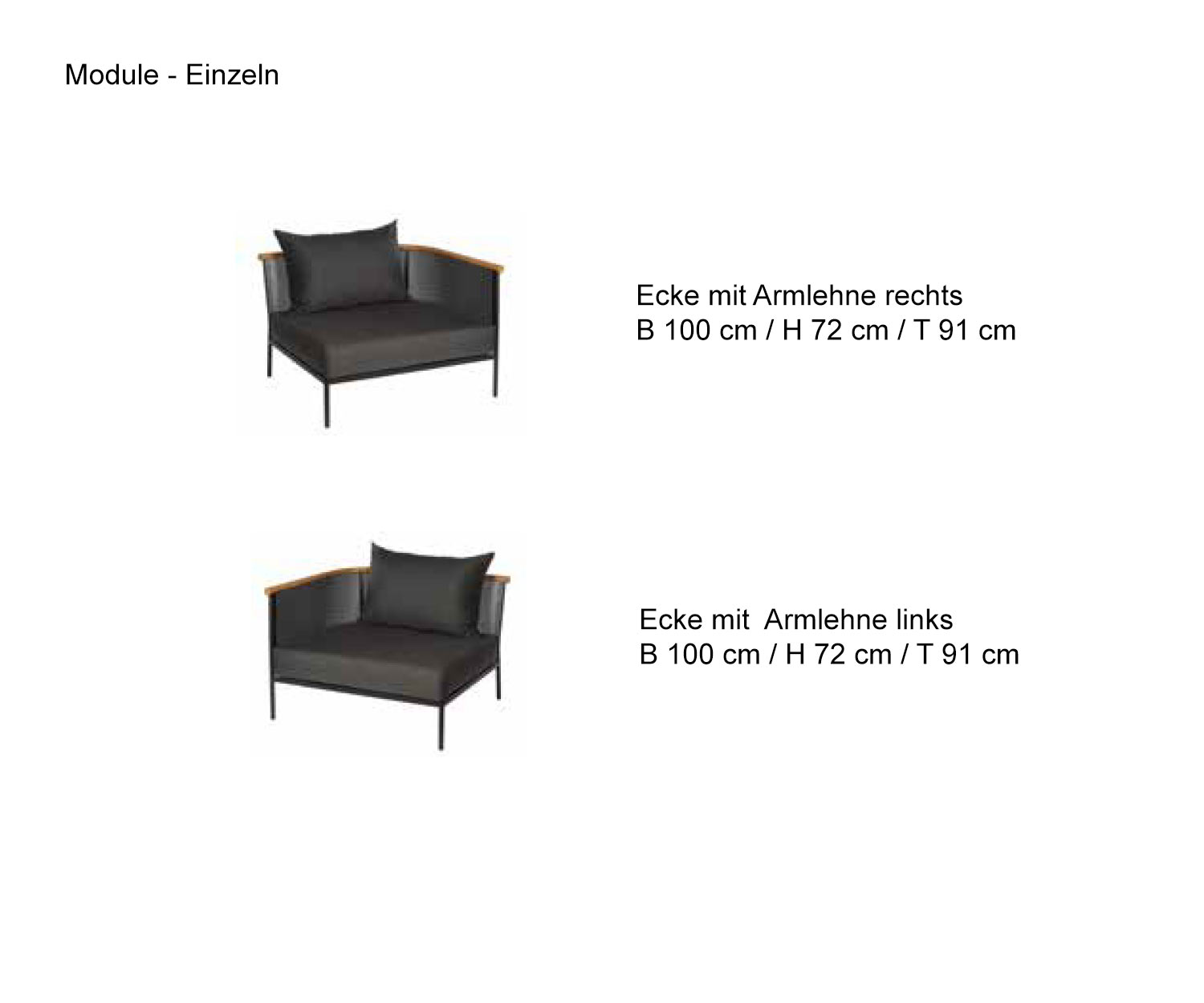 Oasiq Collezione da giardino Riad Design in due moduli Oasiq Collezione da giardino Riad Design in due moduli