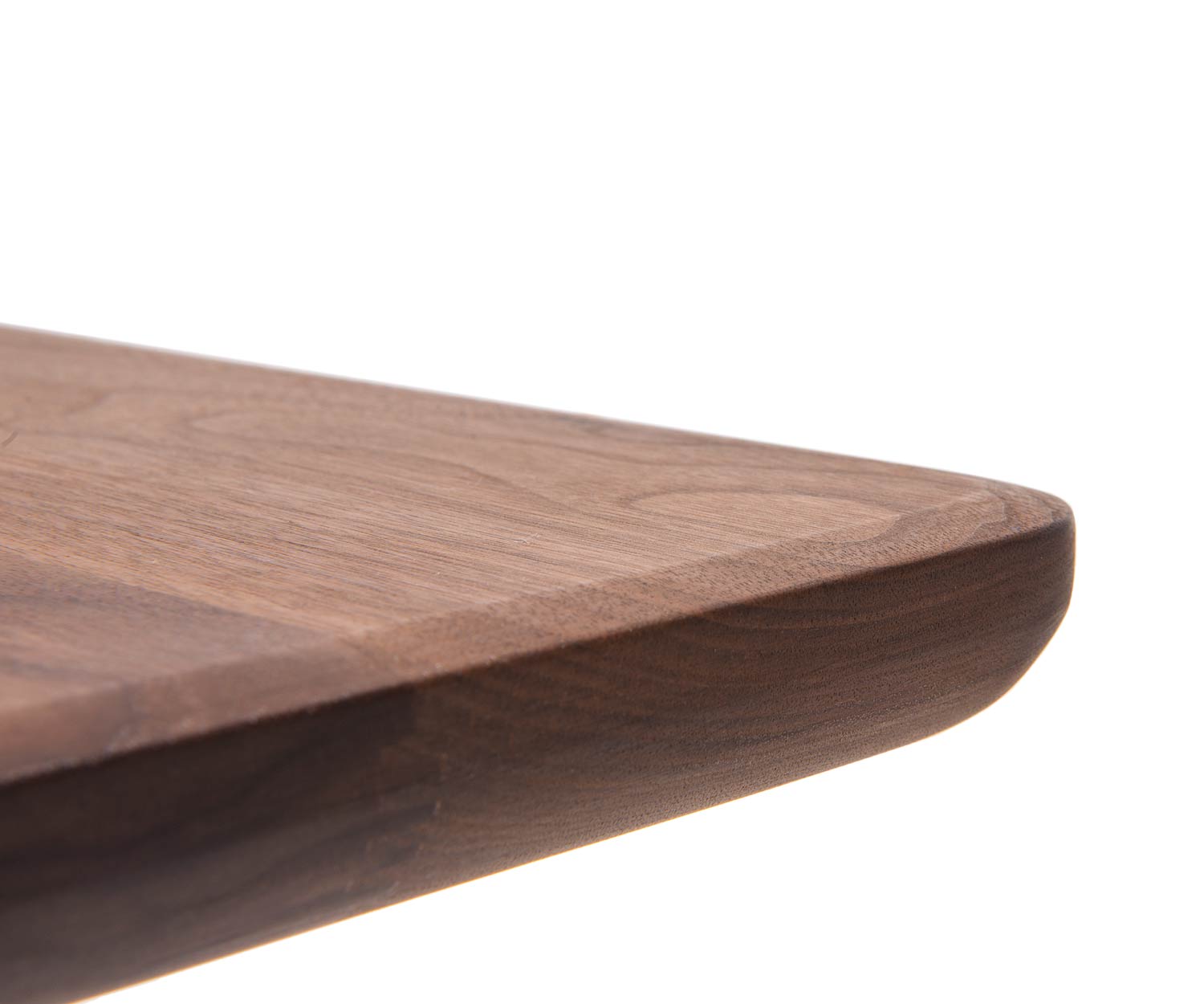 Conde House Tavolo di design Ten in dettaglio nel profilo del bordo del piano in noce Conde House Tavolo di design Ten in dettaglio nel profilo del bordo del piano in noce