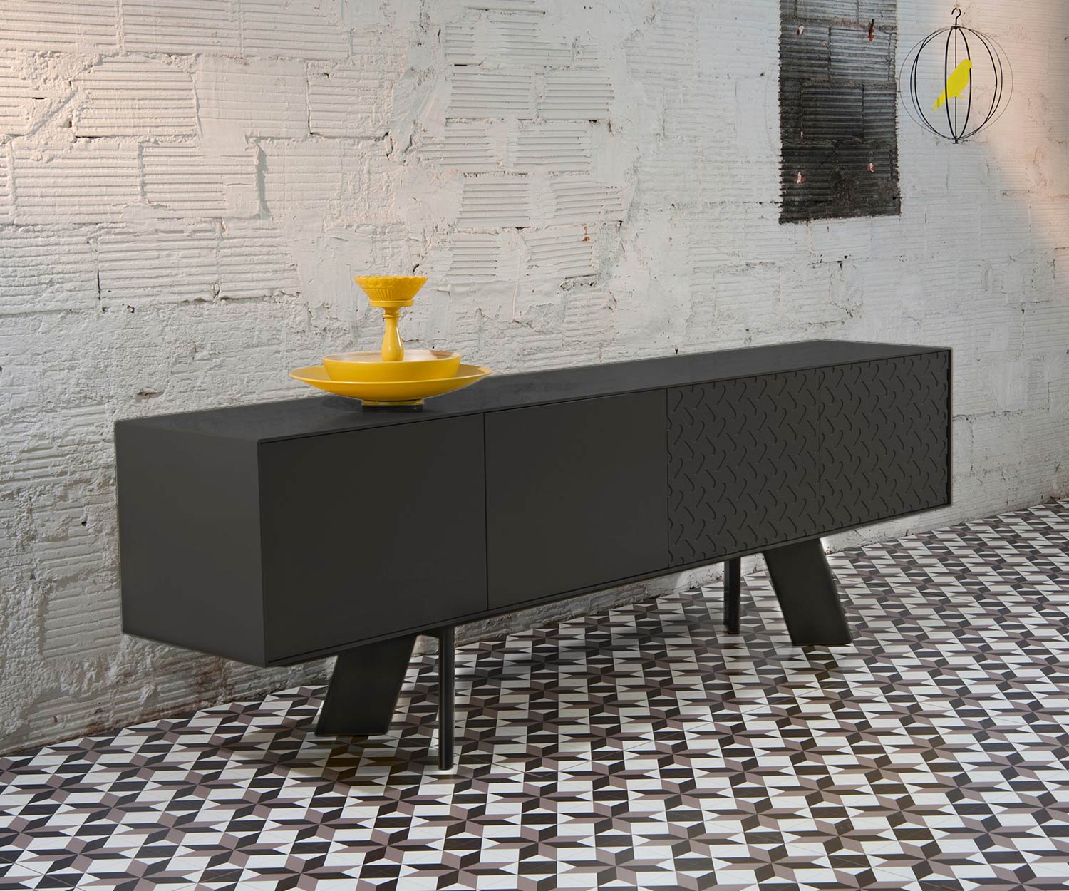 Nero al2 Credenza Alhambra 003 in sala da pranzo Nero al2 Credenza Alhambra 003 in sala da pranzo