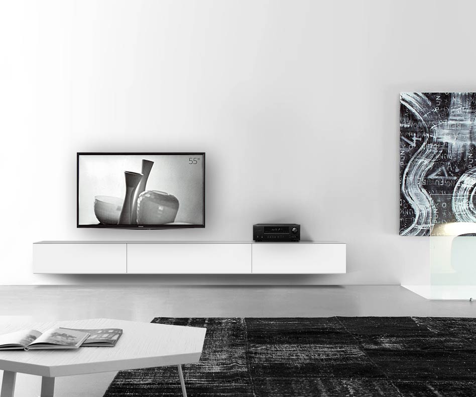 /Muro basso di design W300 H33 5 bianco opaco /Muro basso di design L300 H33 5 bianco opaco