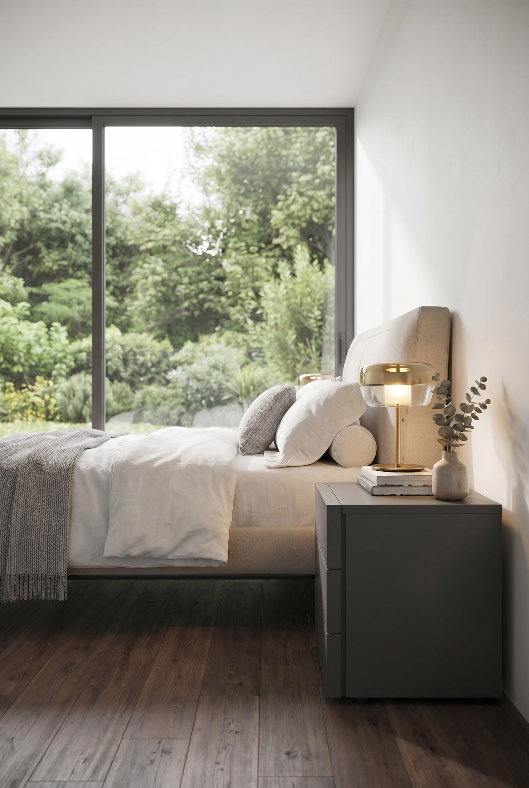 Comodino Livitalia Valeo con 3 Cassetti