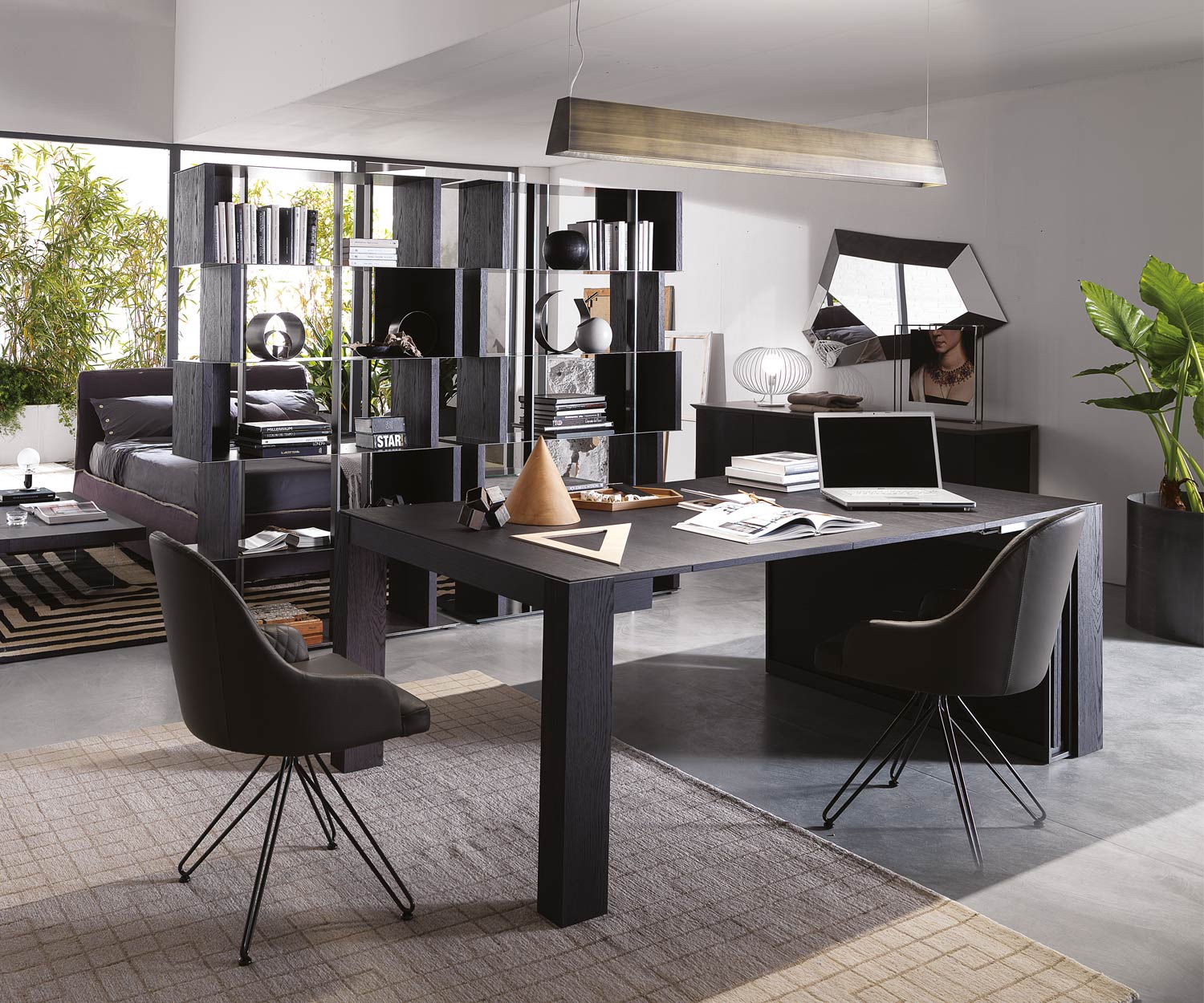 Ozzio_A3 Tavolo da pranzo allungabile in rovere naturale Ozzio_A3 Tavolo da pranzo allungabile in rovere naturale