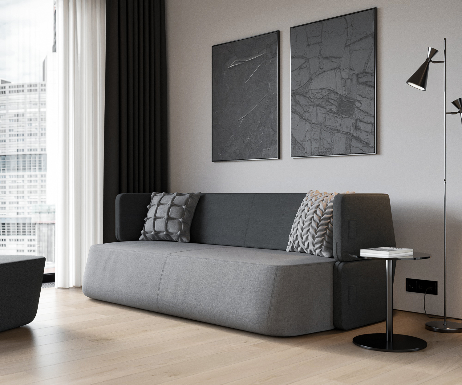 Rivoltare lateralmente il divano dell'immagine emozionale Rivoltare lateralmente il divano dell'immagine emozionale