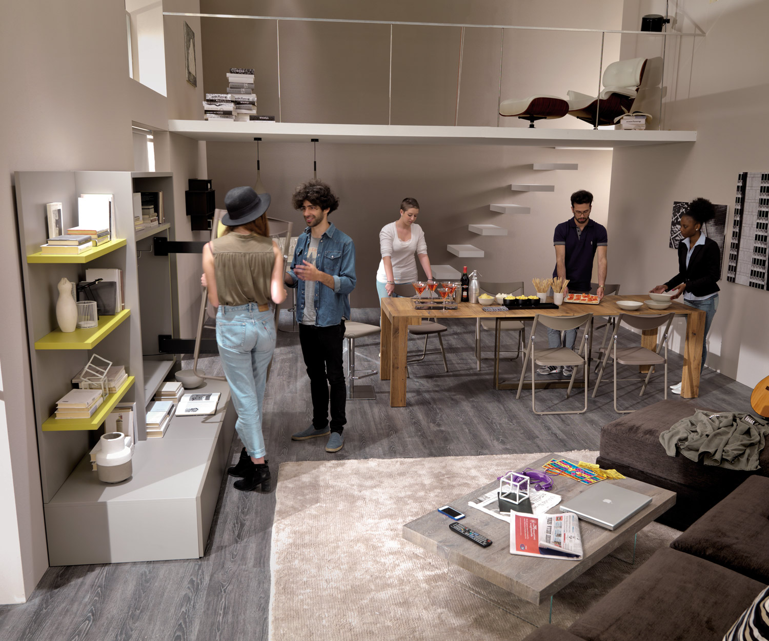 Ozzio Tavolo da pranzo allungabile A4 Ozzio Tavolo da pranzo allungabile A4