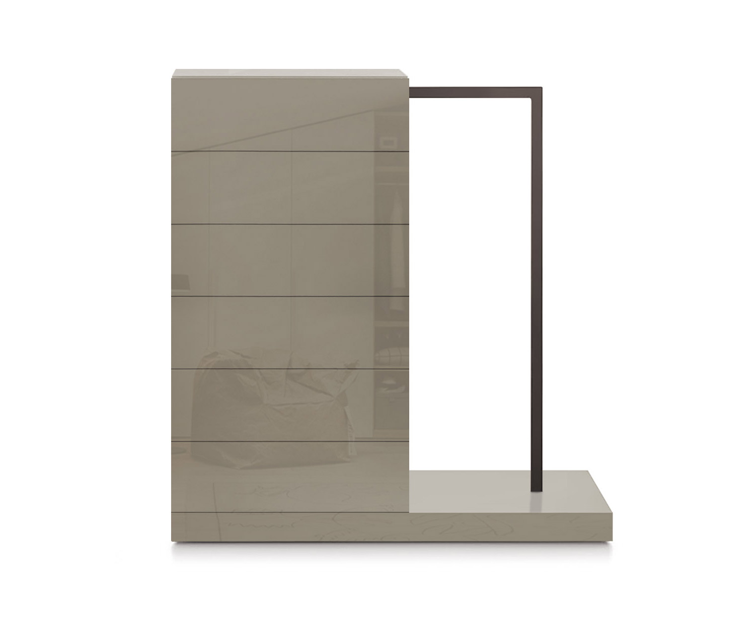 Novamobili Easy6 cassettiera alta + armadio destro L54cm sabbia lucida433 Novamobili Easy6 cassettiera alta + armadio destro L54cm sabbia lucida433