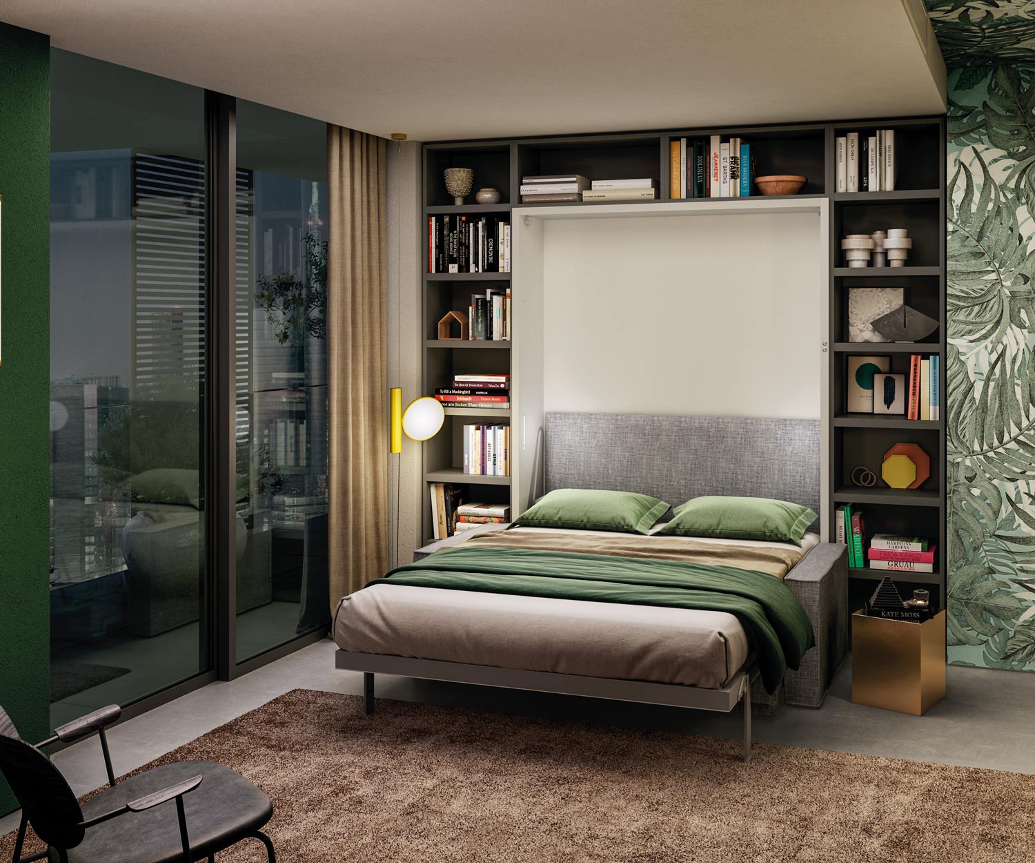 Clei Armadio letti 160x200 Penelope 2 con divano Clei Armadio letti 160x200 Penelope 2 con divano