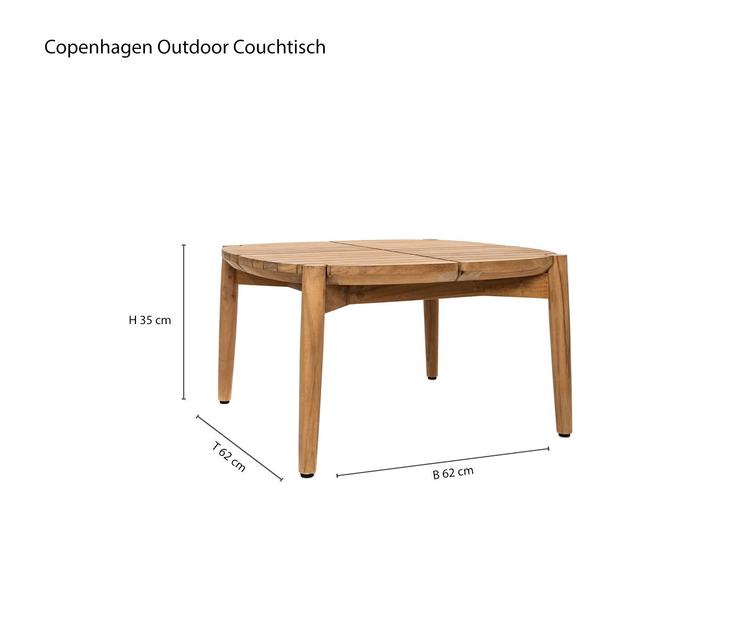 Tavolino da giardino Copenhagen sketch dimensioni dimensioni dimensioni