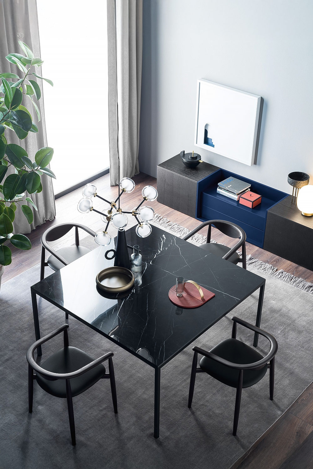 tavolo-da-pranzo-sedie-da-pranzo-e-credenza-a-parete-in-design-scuri