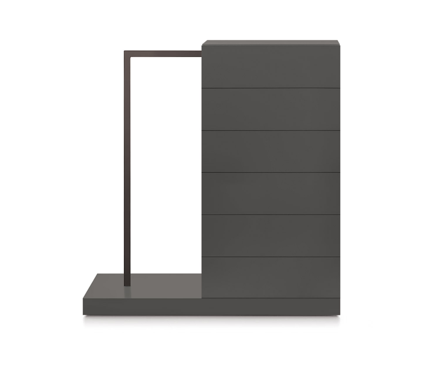 Novamobili Cassettiera alta Easy6 + armadio a sinistra L54cm quarzo opaco310 Novamobili Cassettiera alta Easy6 + armadio a sinistra L54cm quarzo opaco310