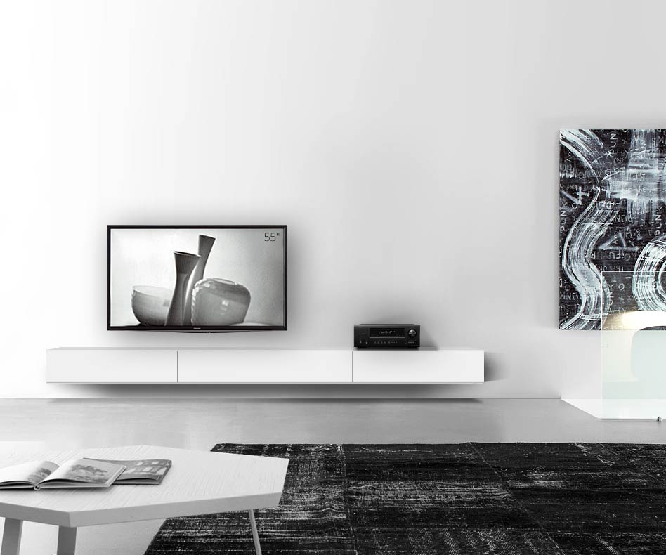 /Muro basso di design L300 H25 5 bianco opaco /Muro basso di design L300 H25 5 bianco opaco
