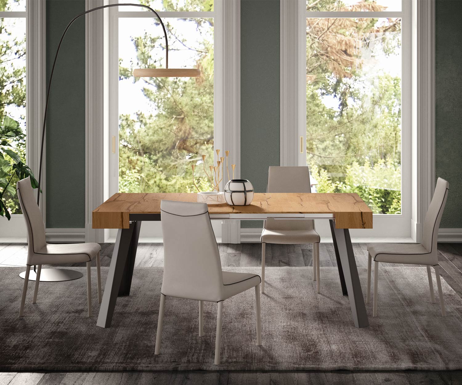 Ozzio_C04L_Console in rovere rustico Ozzio_C04L_Console in rovere rustico