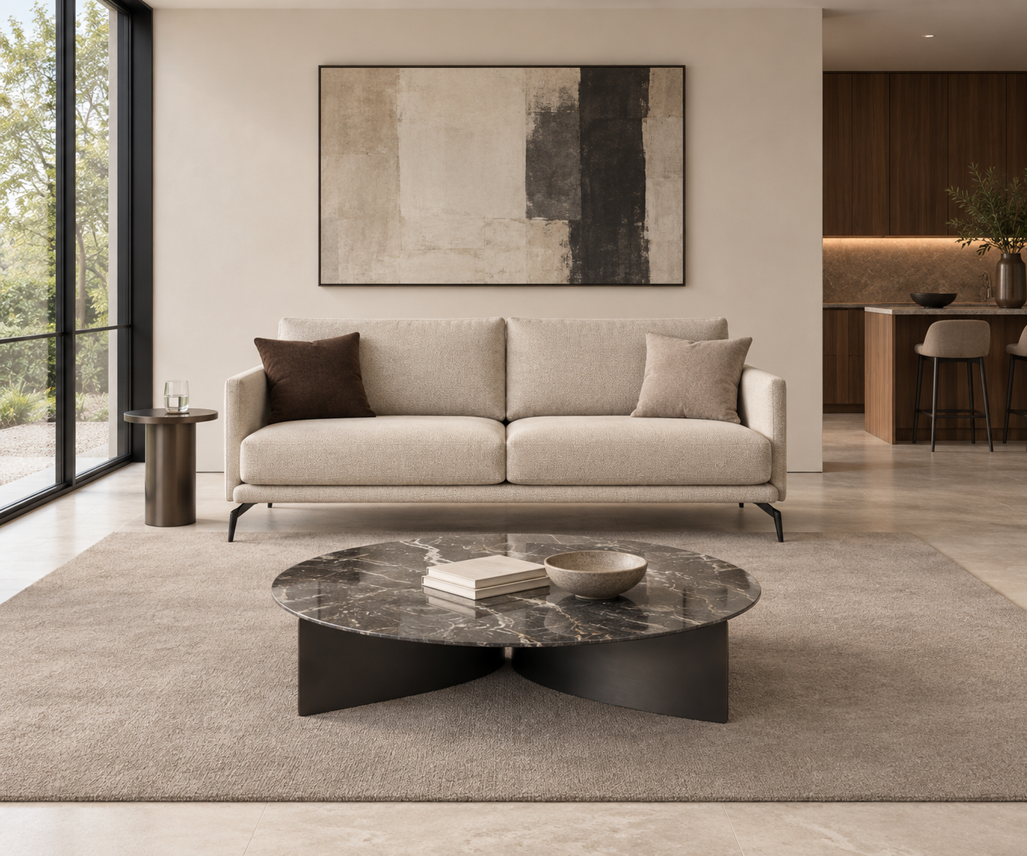sofa-lisbora-2-sitzer-198-cm-beige-stoff-schwarze-metallfuesse-wohnzimmer-mit-marelli-wave-couchtisch sofa-lisbora-2-sitzer-198-cm-beige-stoff-schwarze-metallfuesse-wohnzimmer-mit-marelli-wave-couchtisch