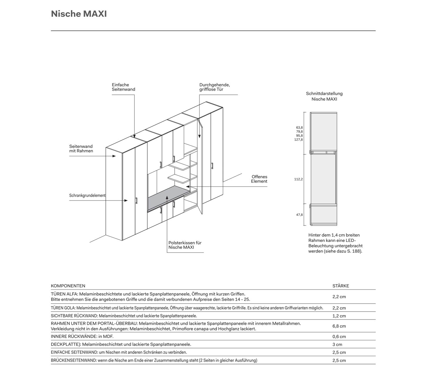 Noavamobili armadio di design Gola con panca info Dettagli sulle taglie Noavamobili armadio di design Gola con panca info Dettagli sulle taglie