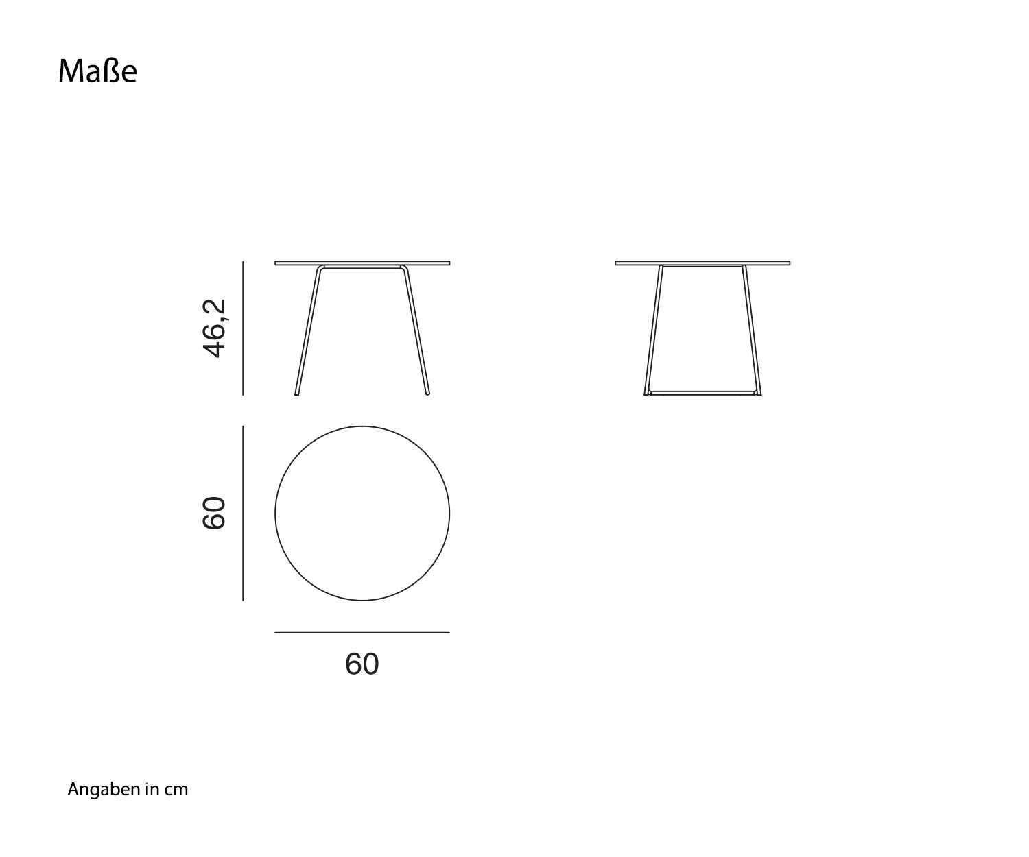 Novamobili Tavolino di design Orbis schizzo dimensioni Novamobili Tavolino di design Orbis schizzo dimensioni