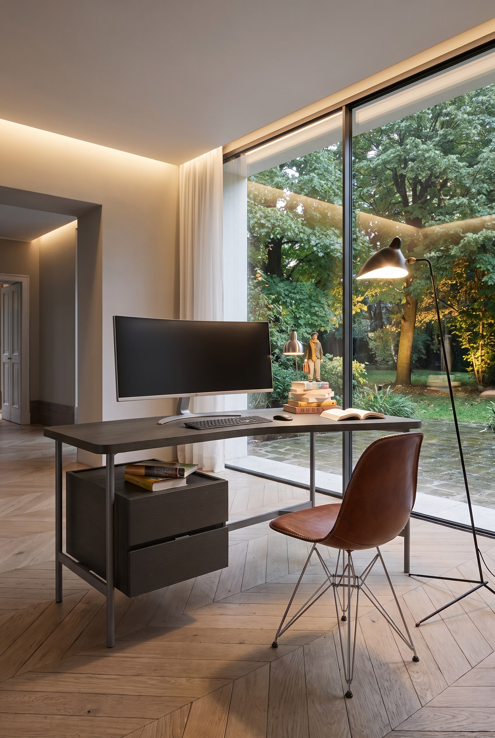 Home-Office Schreibtisch minimalistisch Home-Office Schreibtisch minimalistisch