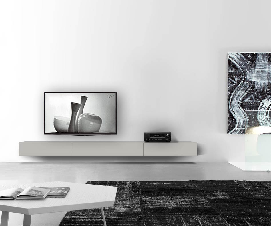 /Muro basso di design L300 H25 5 grigio chiaro opaco /Muro basso di design L300 H25 5 grigio chiaro opaco