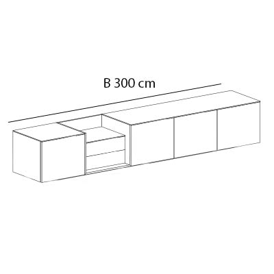 B 300 cm