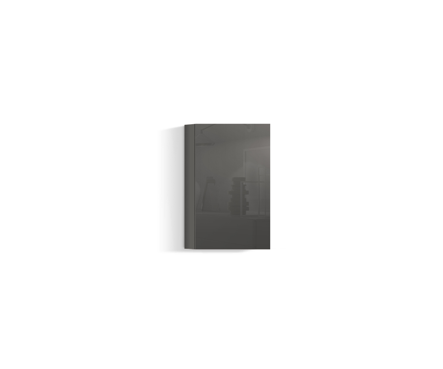 Parete attrezzata di design per soggiorno Vertical H64 L45 quarz410 Parete attrezzata di design per soggiorno Vertical H64 L45 quarz410
