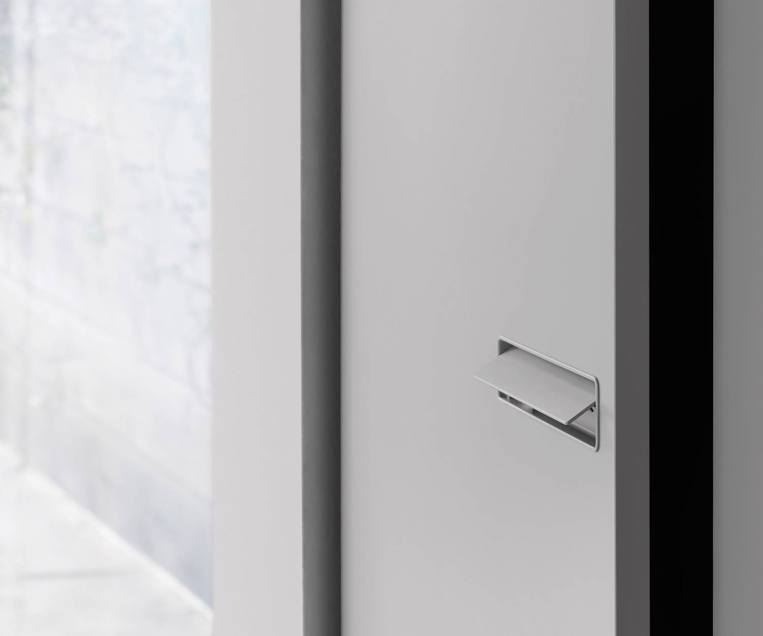 Design Novamobili Armadio Muovere in dettaglio la maniglia incassata Design Novamobili Armadio Muovere in dettaglio la maniglia incassata