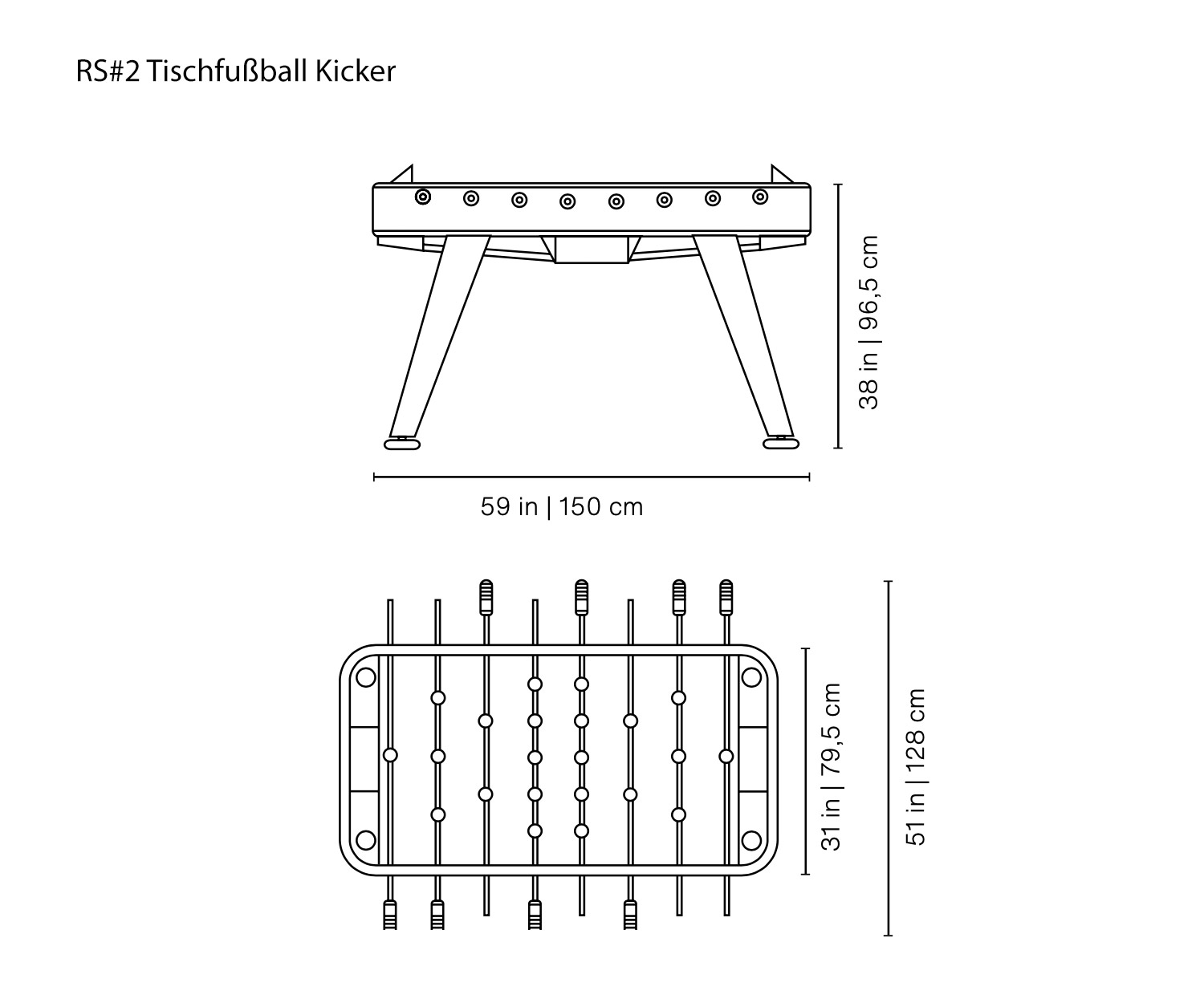 RS#2 Biliardino di design da RS Barcelona Schizzo Dimensioni Dimensioni Dimensioni RS#2 Biliardino di design da RS Barcelona Schizzo Dimensioni Dimensioni Dimensioni