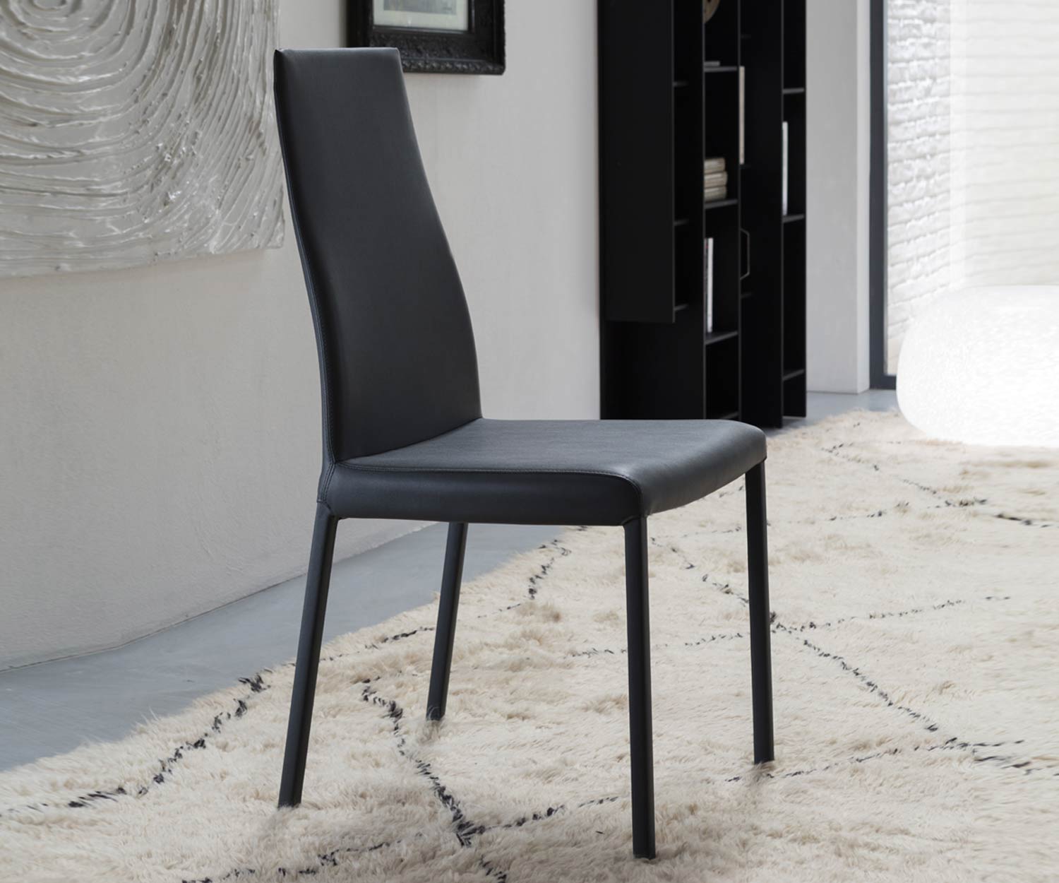 Ozzio Sedia nera Blitz  Ozzio Sedia nera Blitz