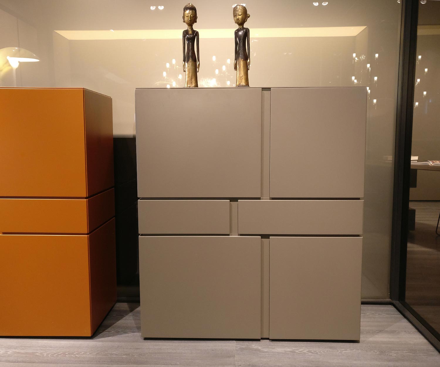 Moderna Livitalia Credenza Abaco in marrone opaco Moderna Livitalia Credenza Abaco in marrone opaco