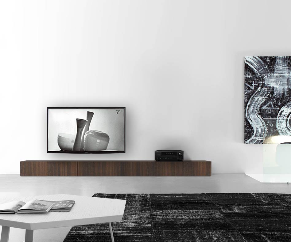 Livitalia Design in legno configuratore piano 300 cm 24 cm 46 cm rovere marrone Livitalia Design in legno configuratore piano 300 cm 24 cm 46 cm rovere marrone